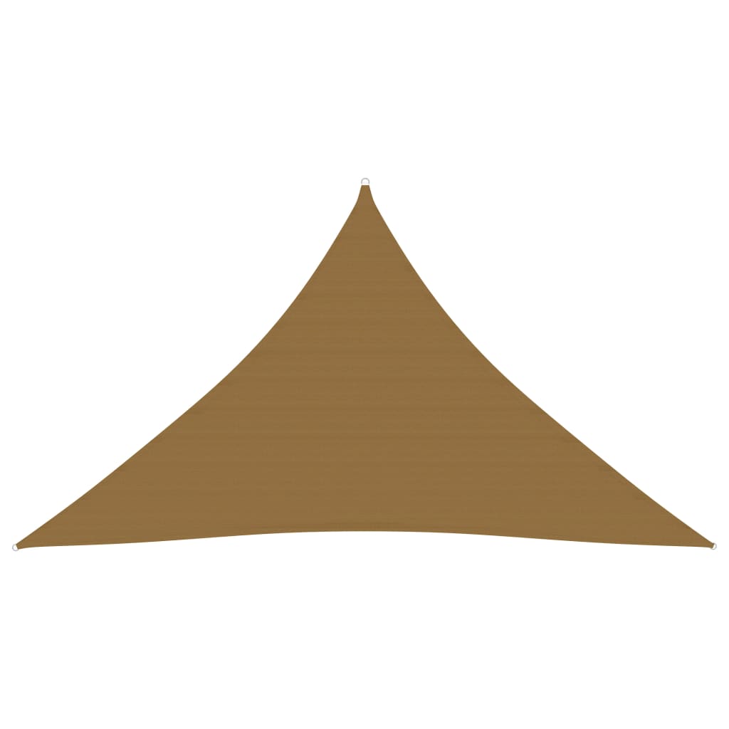 Vidaxl zonnezeil 160 g m² 5x5x6 m hdpe taupe