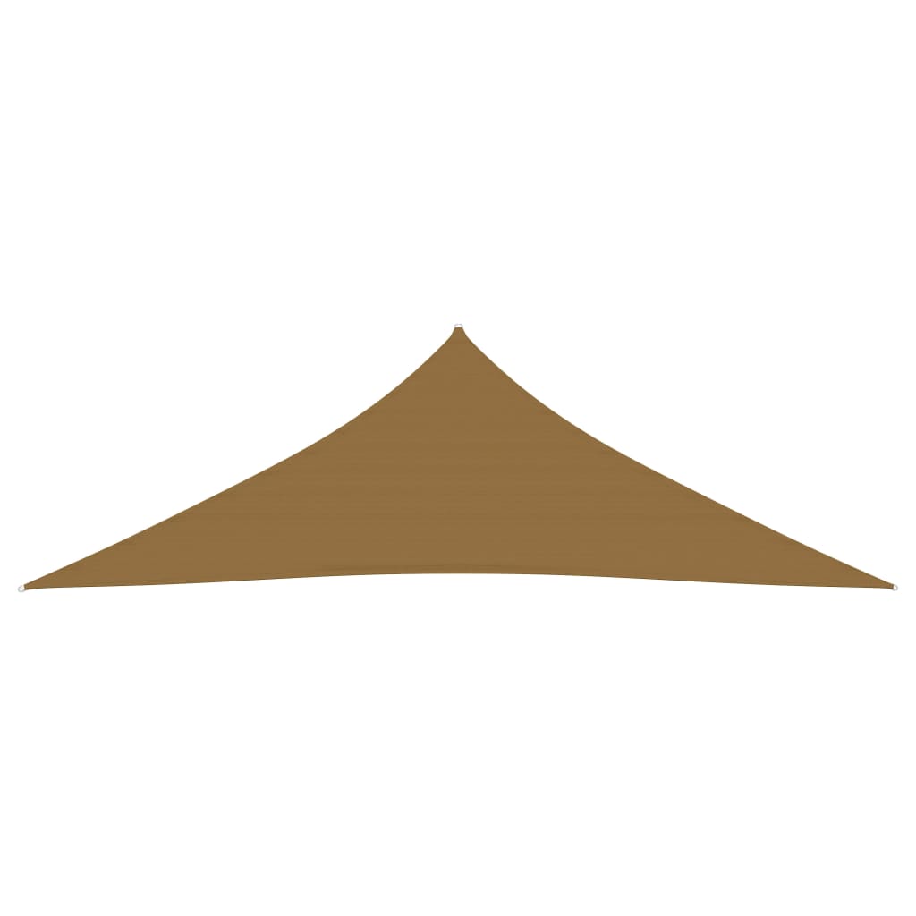 Vidaxl zonnezeil 160 g m² 5x5x6 m hdpe taupe