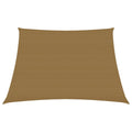 Vidaxl zonnezeil 160 g m² 3 4x3 m hdpe taupe