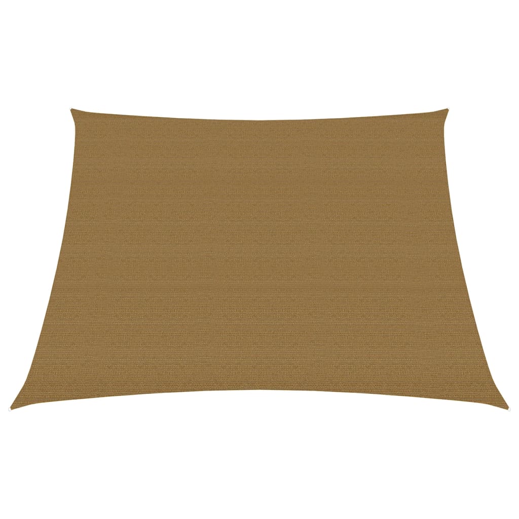 VidaXL Zonnezeil 160 g m² 4 5x4 m HDPE taupe