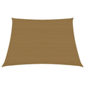 VidaXL Zonnezeil 160 g m² 4 5x4 m HDPE taupe