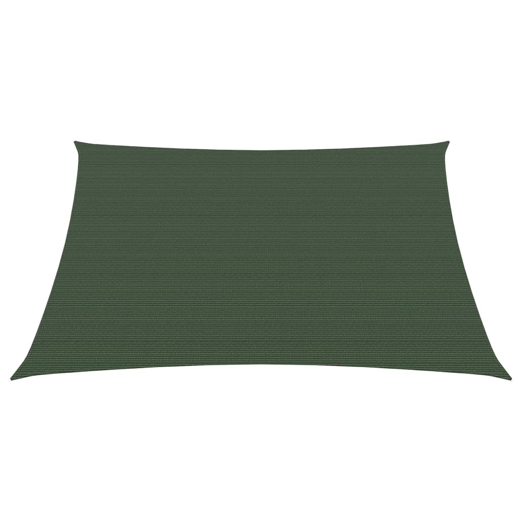 Vidaxl zonnezeil 160 g m² 4x4 m hdpe donkergroen