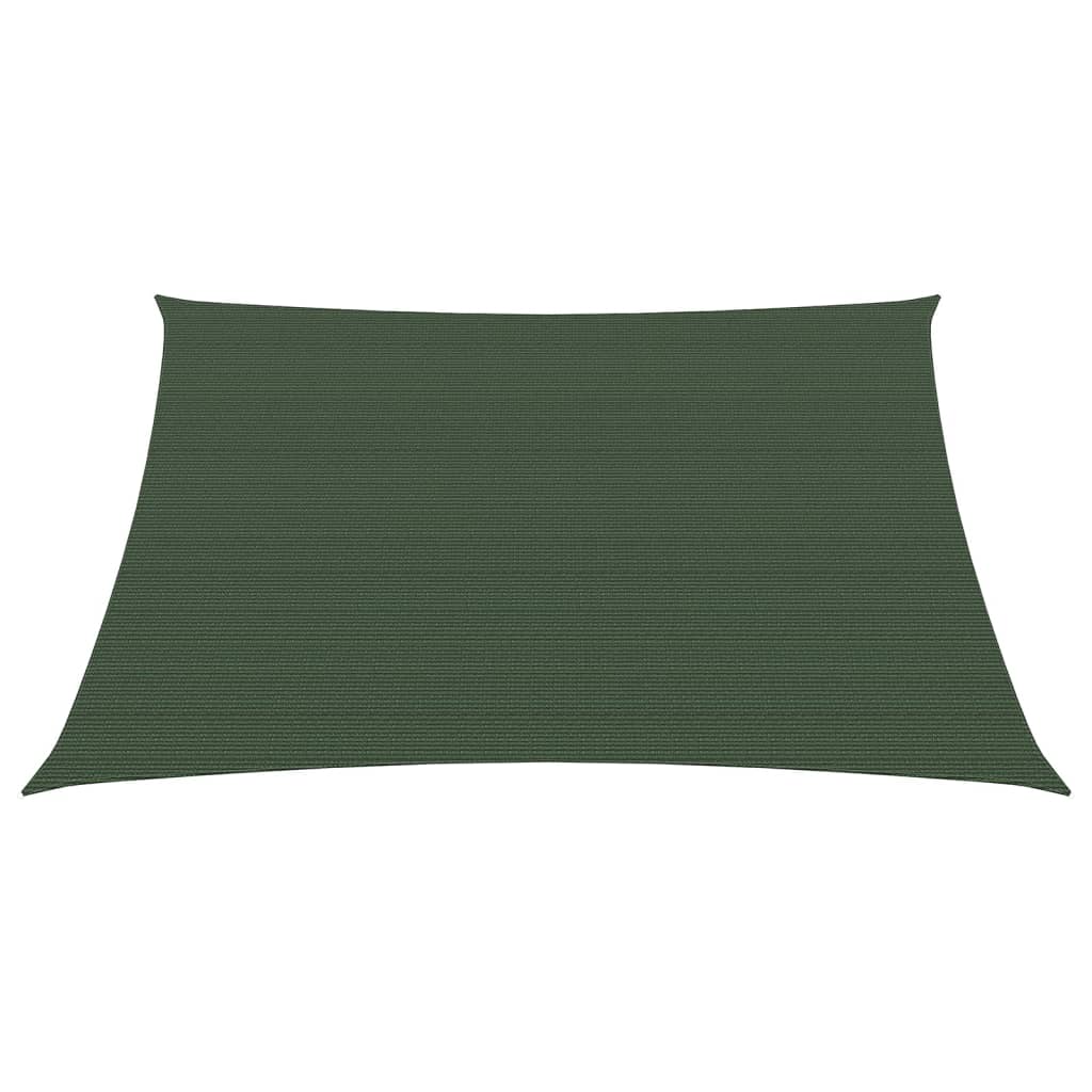 Vidaxl zonnezeil 160 g m² 4,5x4,5 m hdpe donkergroen