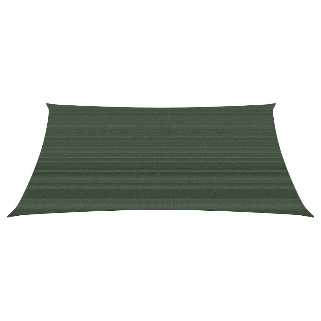Vidaxl zonnezeil 160 g m² 2,5x3 m hdpe donkergroen