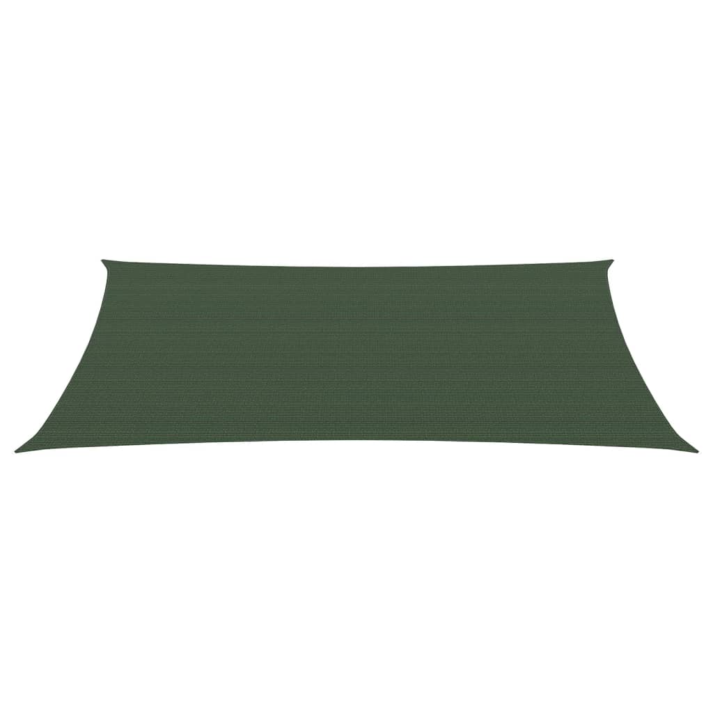 Vidaxl zonnezeil 160 g m² 3x6 m hdpe donkergroen