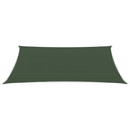 Vidaxl zonnezeil 160 g m² 3,5x4,5 m hdpe donkergroen