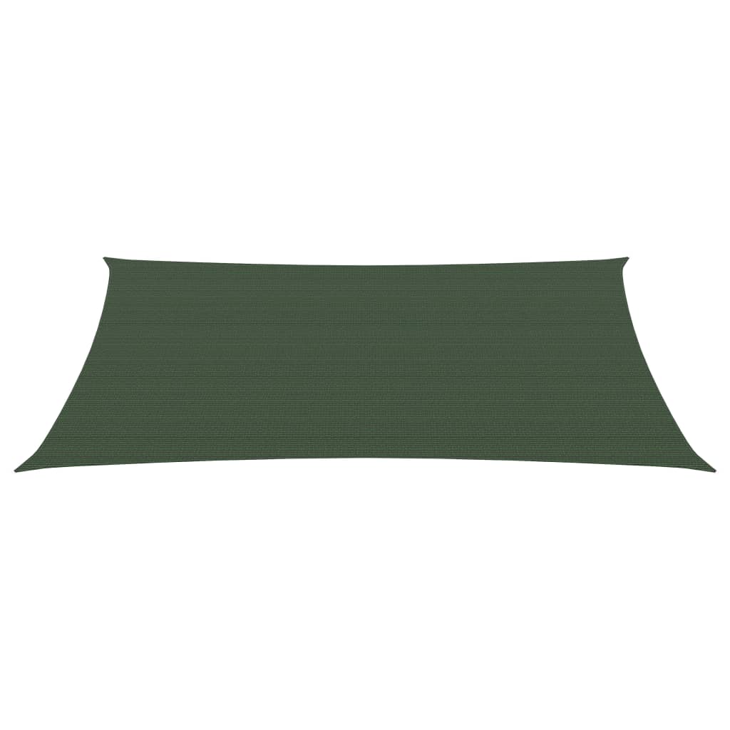 Vidaxl zonnezeil 160 g m² 4x5 m hdpe donkergroen