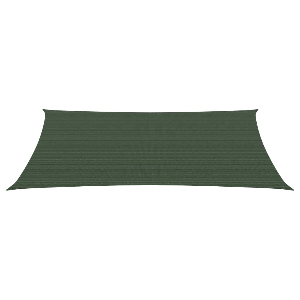 Vidaxl zonnezeil 160 g m² 6x8 m hdpe donkergroen