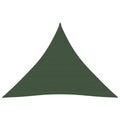 Vidaxl zonnezeil 160 g m² 3,6x3,6x3,6 m hdpe donkergroen