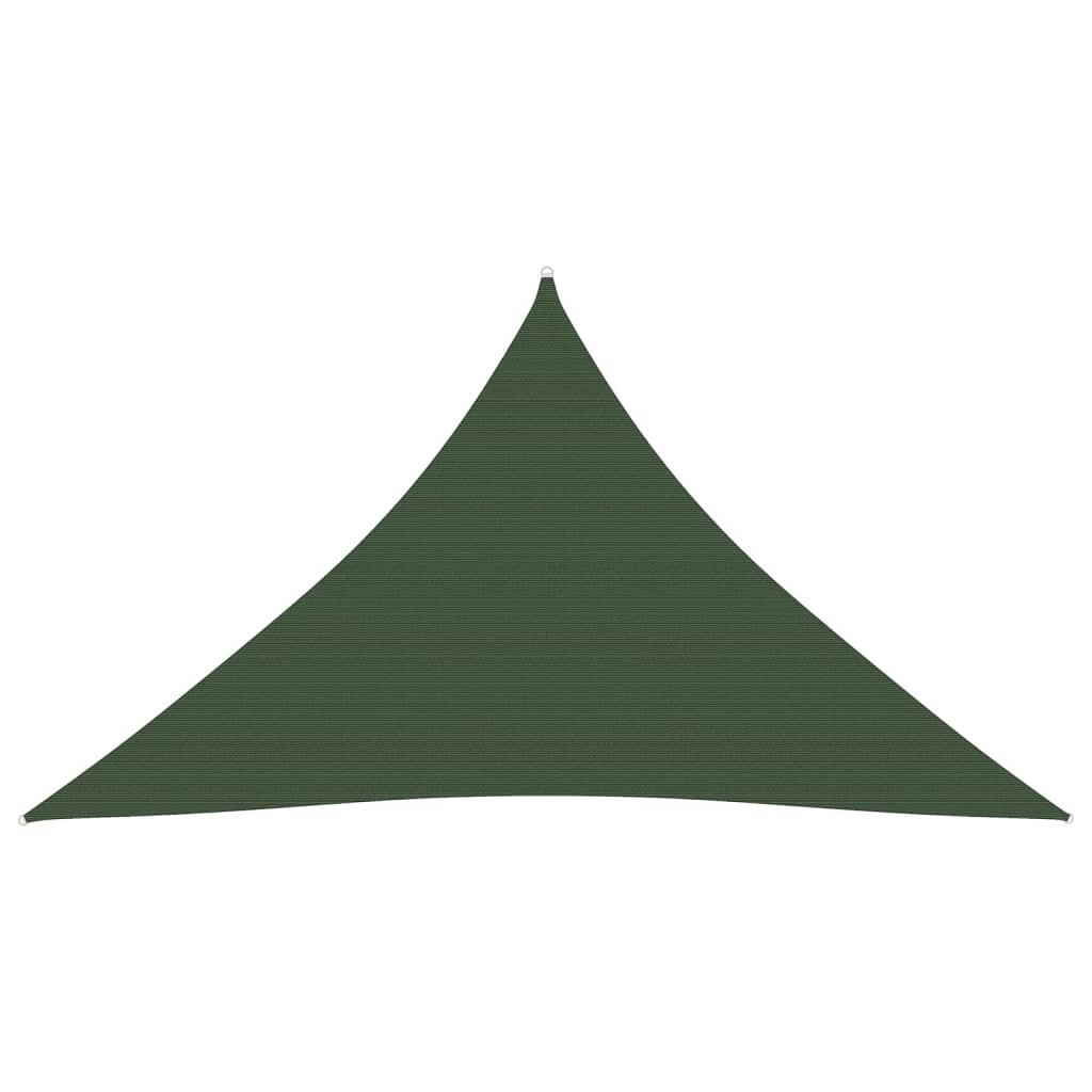 VidaXL Zonnezeil 160 g/m² 3x3x4,2 m HDPE donkergroen