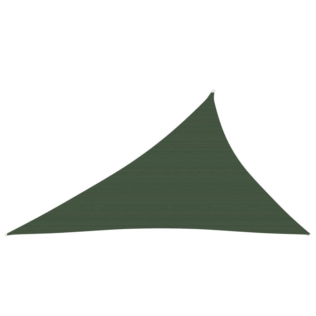 Vidaxl zonnezeil 160 g m² 3x4x5 m hdpe donkergroen