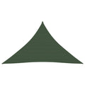 Vidaxl zonnezeil 160 g m² 3,5x3,5x4,9 m hdpe donkergroen