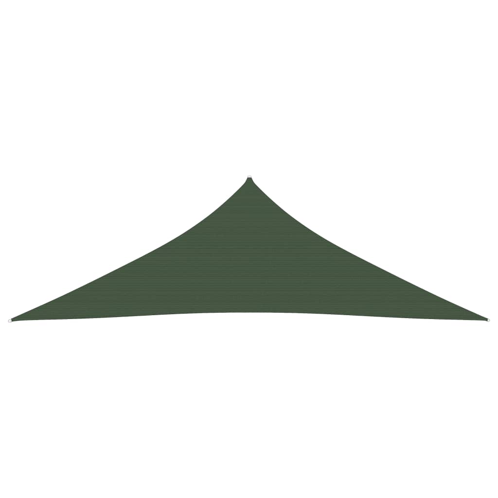 Vidaxl zonnezeil 160 g m² 3,5x3,5x4,9 m hdpe donkergroen