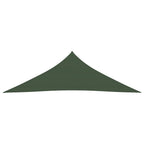 Vidaxl zonnezeil 160 g m² 3,5x3,5x4,9 m hdpe donkergroen