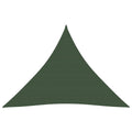 Vidaxl zonnezeil 160 g m² 4,5x4,5x4,5 m hdpe donkergroen