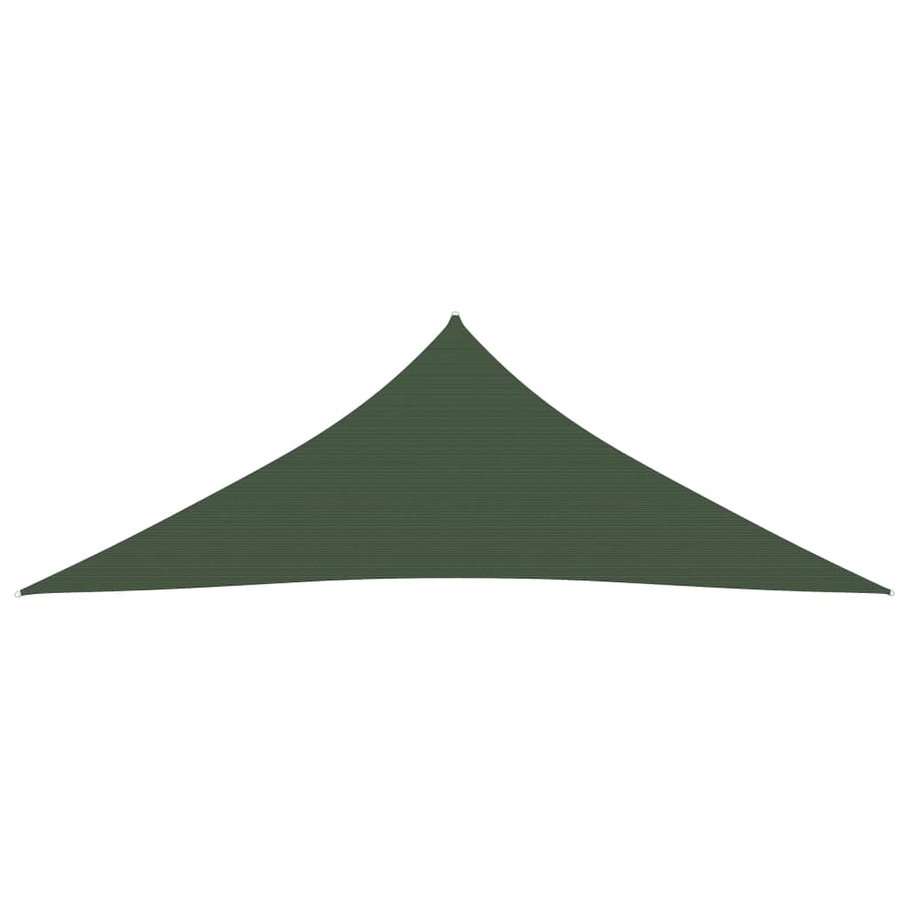 Vidaxl zonnezeil 160 g m² 4,5x4,5x4,5 m hdpe donkergroen