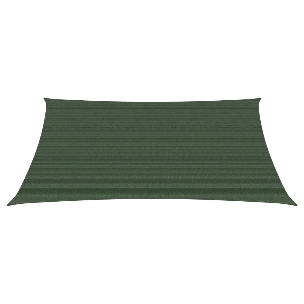 Vidaxl zonnezeil 160 g m² 3 4x3 m hdpe donkergroen