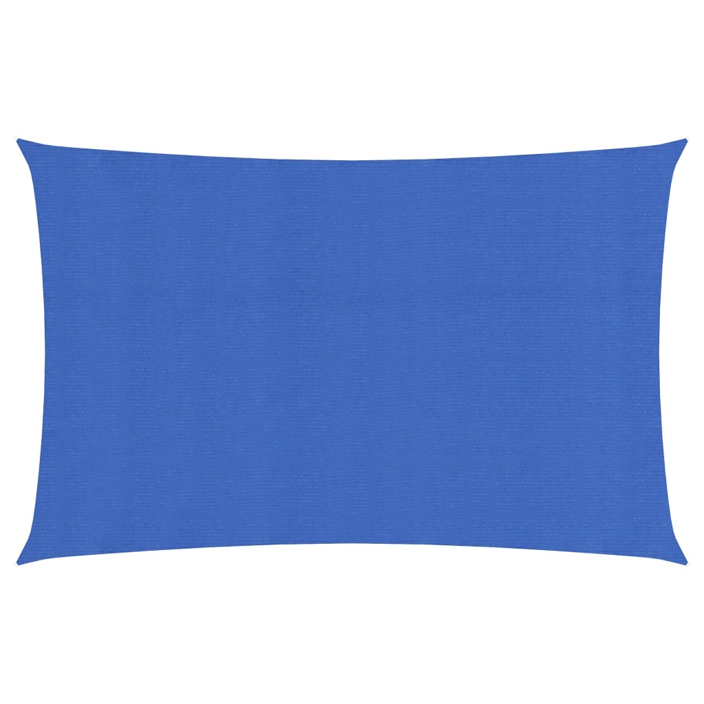 Vidaxl zonnezeil 160 g m² 2x5 m hdpe blauw