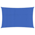 Vidaxl zonnezeil 160 g m² 2x5 m hdpe blauw