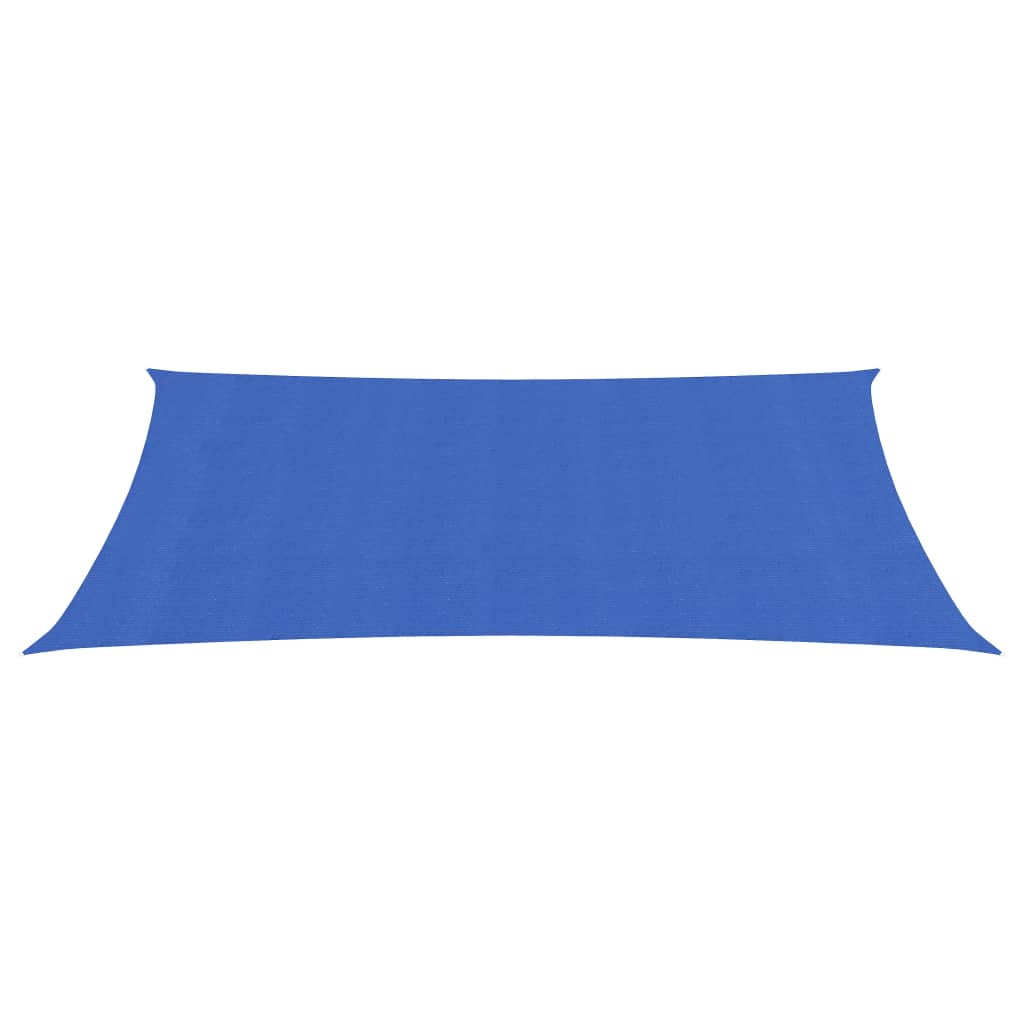 Vidaxl zonnezeil 160 g m² 2x5 m hdpe blauw