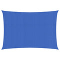 Vidaxl zonnezeil rechthoekig 160 g m² 2,5x5 m hdpe blauw