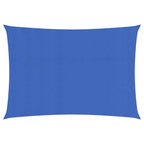 Vidaxl zonnezeil rechthoekig 160 g m² 2,5x5 m hdpe blauw
