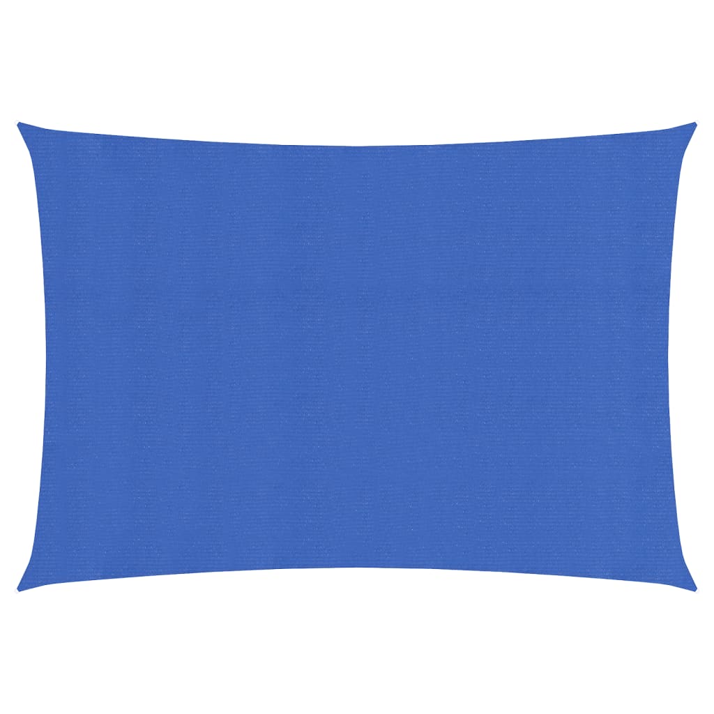 Vidaxl zonnezeil rechthoekig 160 g m² 2,5x5 m hdpe blauw