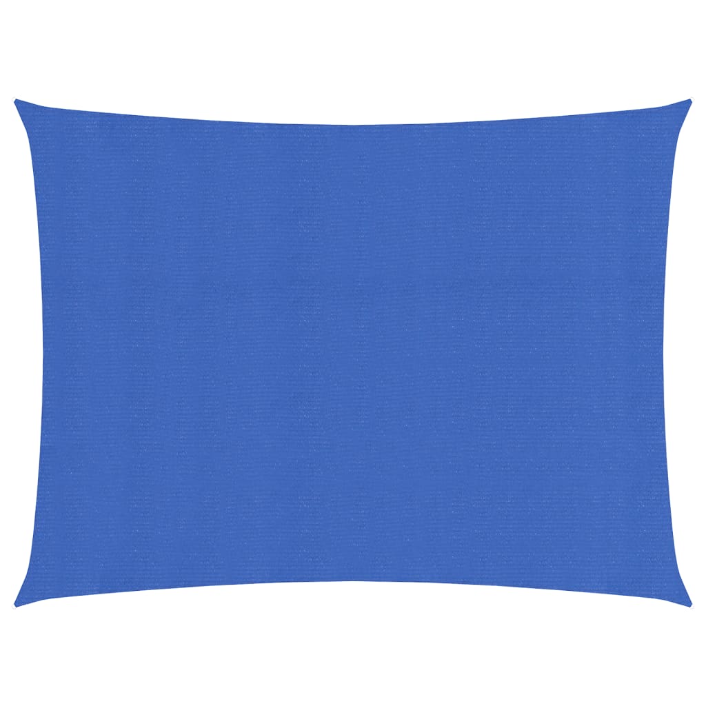 Vidaxl zonnezeil 160 g m² rechthoekig 3,5x4,5 m hdpe blauw