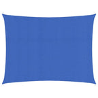 Vidaxl zonnezeil 160 g m² rechthoekig 3,5x4,5 m hdpe blauw
