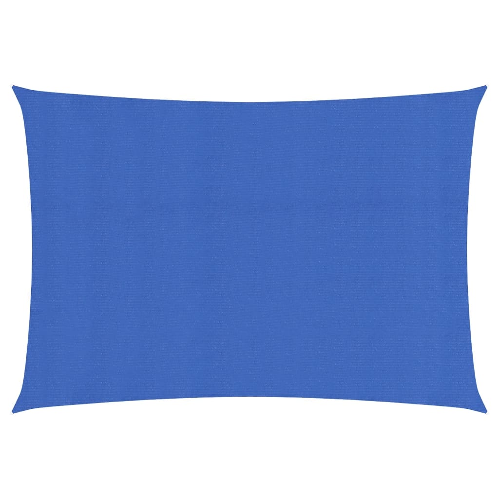 Vidaxl zonnezeil 160 g m² rechthoekig 3,5x5 m hdpe blauw
