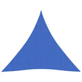 VidaXL Zonnezeil 160 g/m² 4x4x4 m HDPE blauw