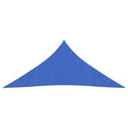 VidaXL Zonnezeil 160 g/m² 4x4x4 m HDPE blauw