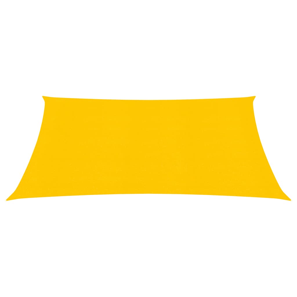 Vidaxl zonnezeil 160 g m² vierkant 5x5 m hdpe geel