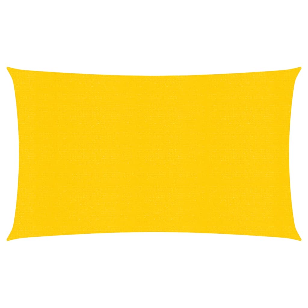 Vidaxl zonnezeil 160 g m² 2x5 m hdpe geel