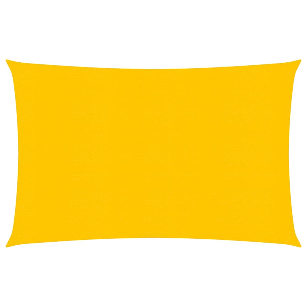 Vidaxl zonnezeil 160 g m² 2,5x4,5 m hdpe geel