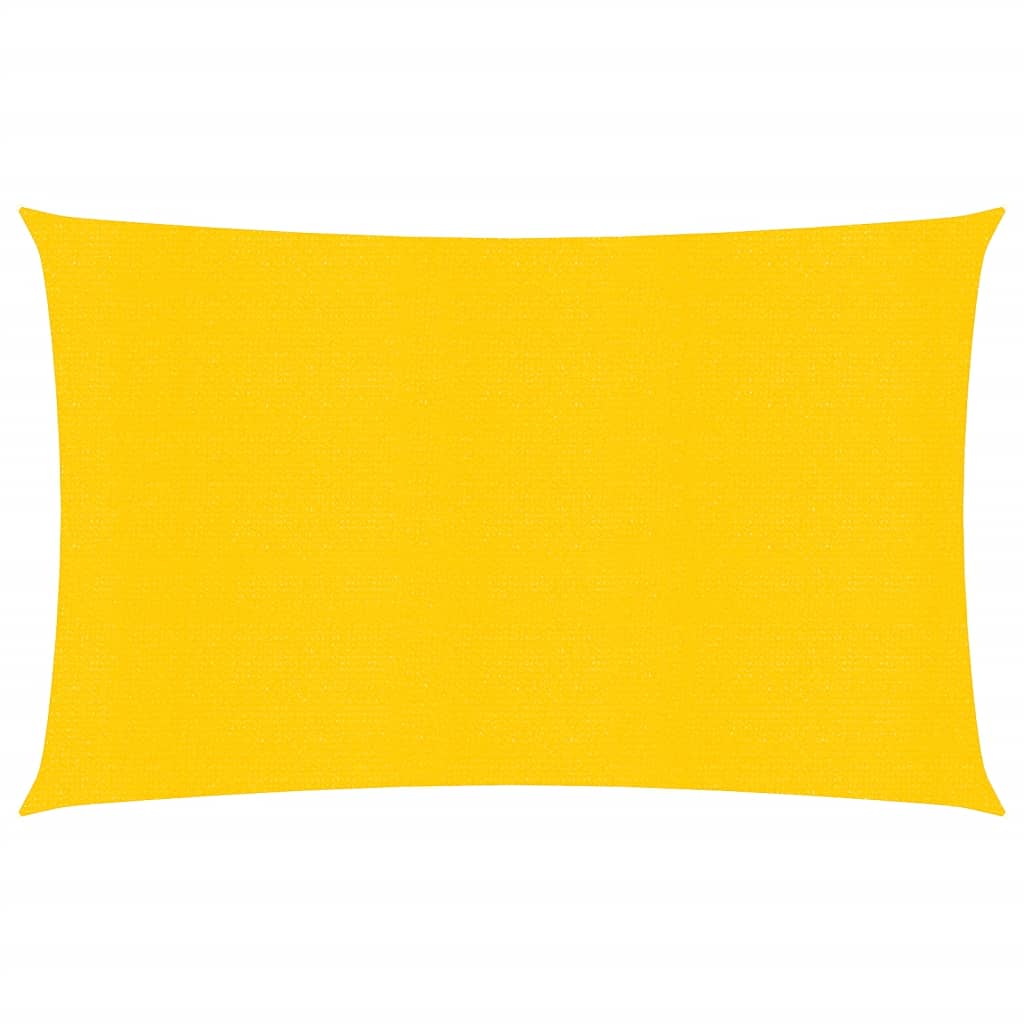 Vidaxl zonnezeil 160 g m² rechthoekig 4x6 m hdpe geel