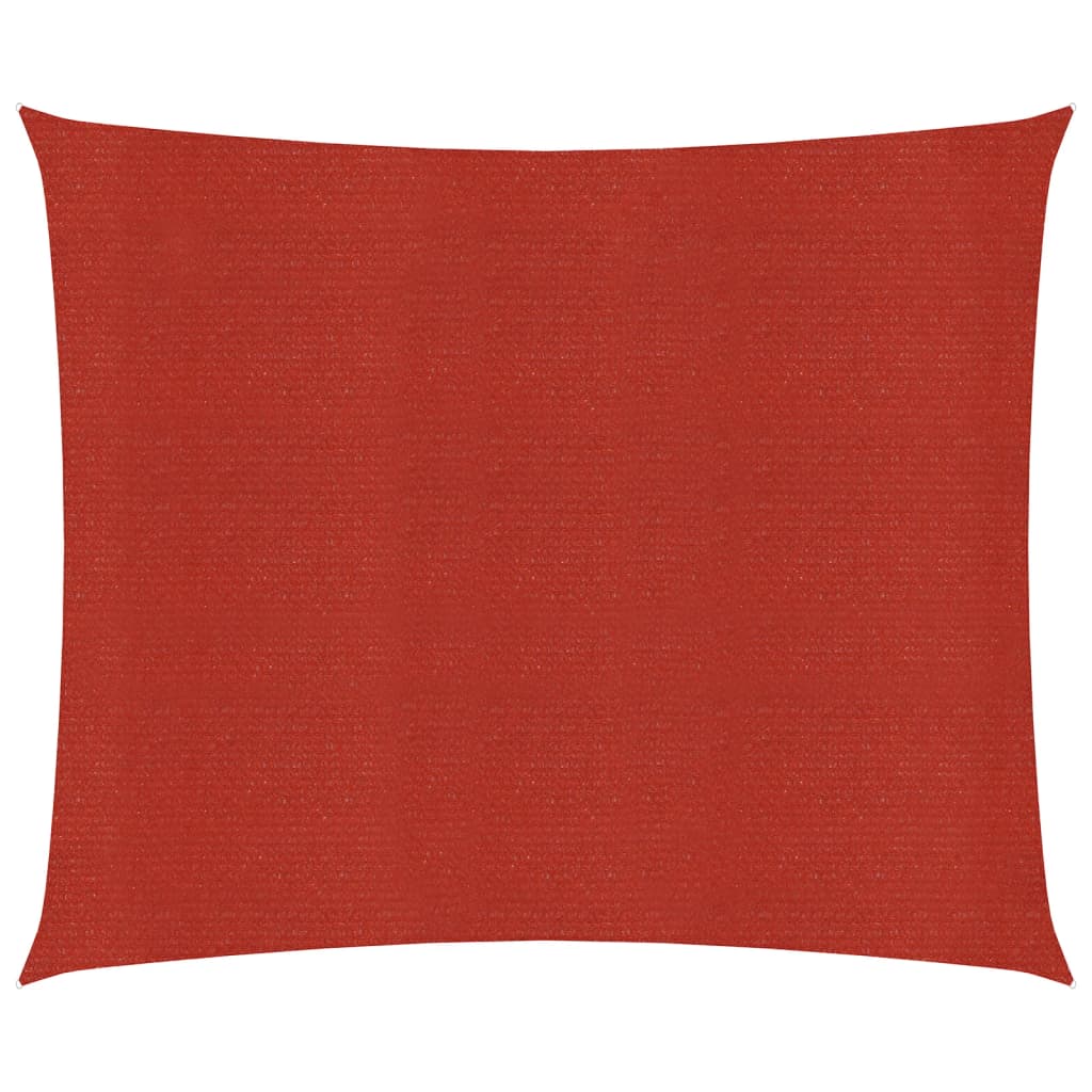 Vidaxl zonnezeil 160 g m² 2x2 m hdpe rood