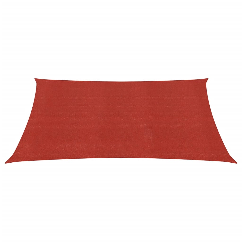 Vidaxl zonnezeil 160 g m² 2x2 m hdpe rood
