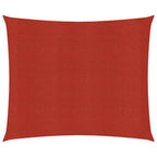 Vidaxl zonnezeil 160 g m² 3x3 m hdpe rood