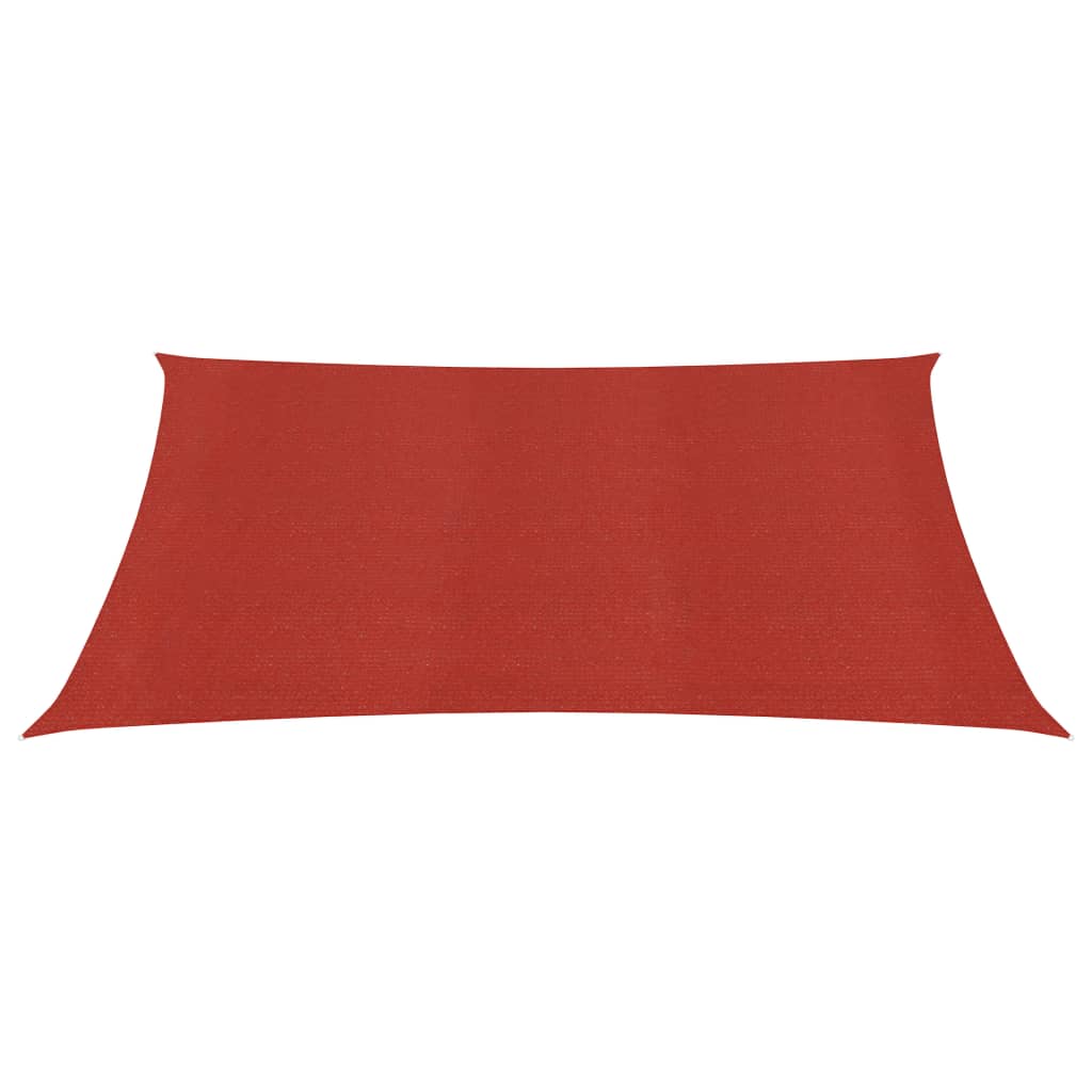 Vidaxl zonnezeil 160 g m² 4x4 m hdpe rood