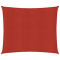 Vidaxl zonnezeil 160 g m² 5x5 m hdpe rood