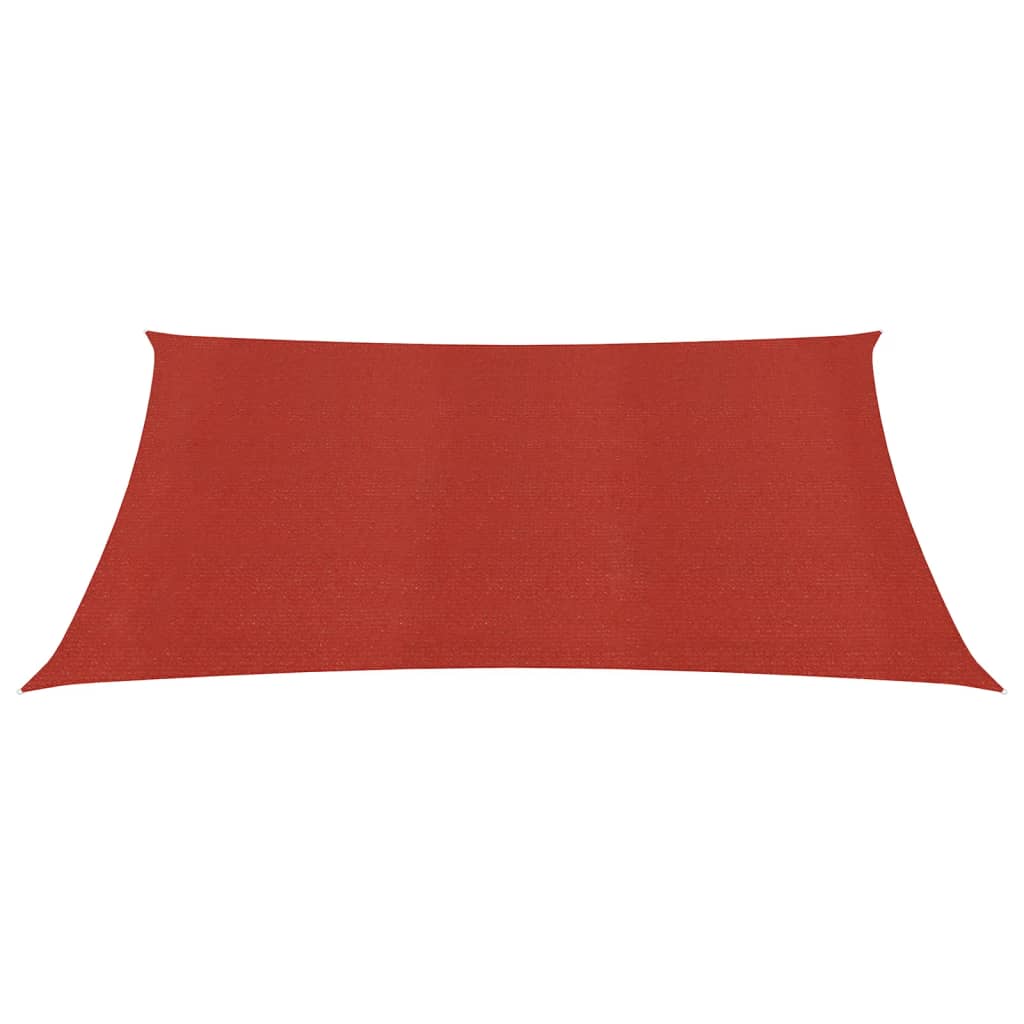 Vidaxl zonnezeil 160 g m² 5x5 m hdpe rood