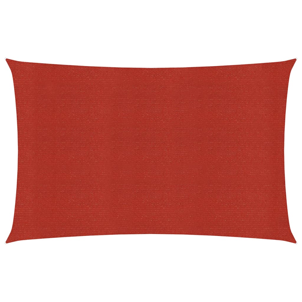 Vidaxl zonnezeil 160 g m² 2x3 m hdpe rood