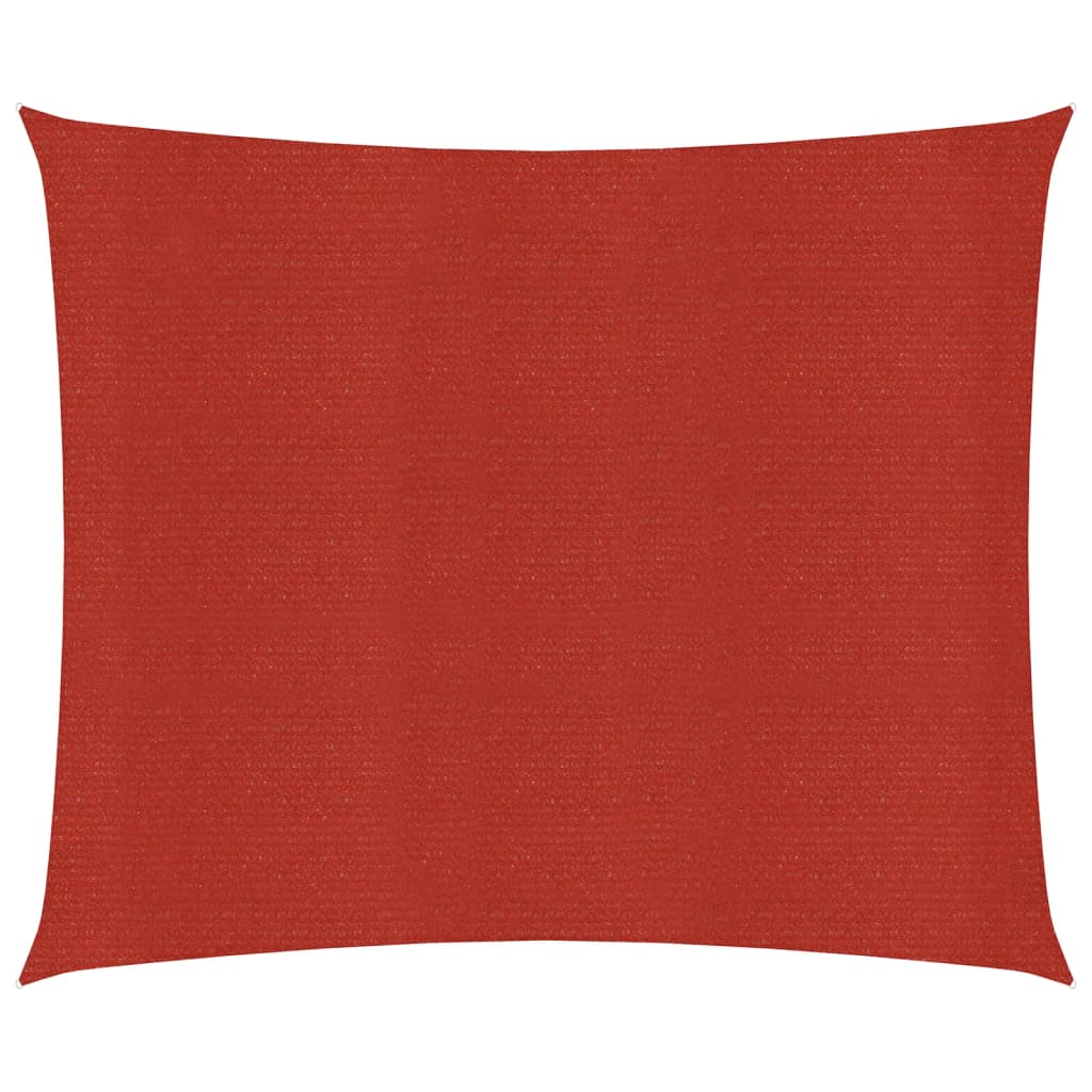 Vidaxl zonnezeil 160 g m² 2,5x3 m hdpe rood
