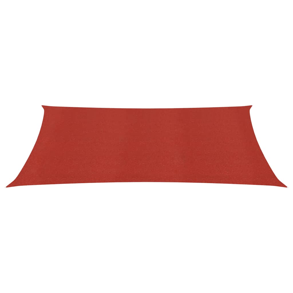 Vidaxl zonnezeil 160 g m² 2,5x4 m hdpe rood