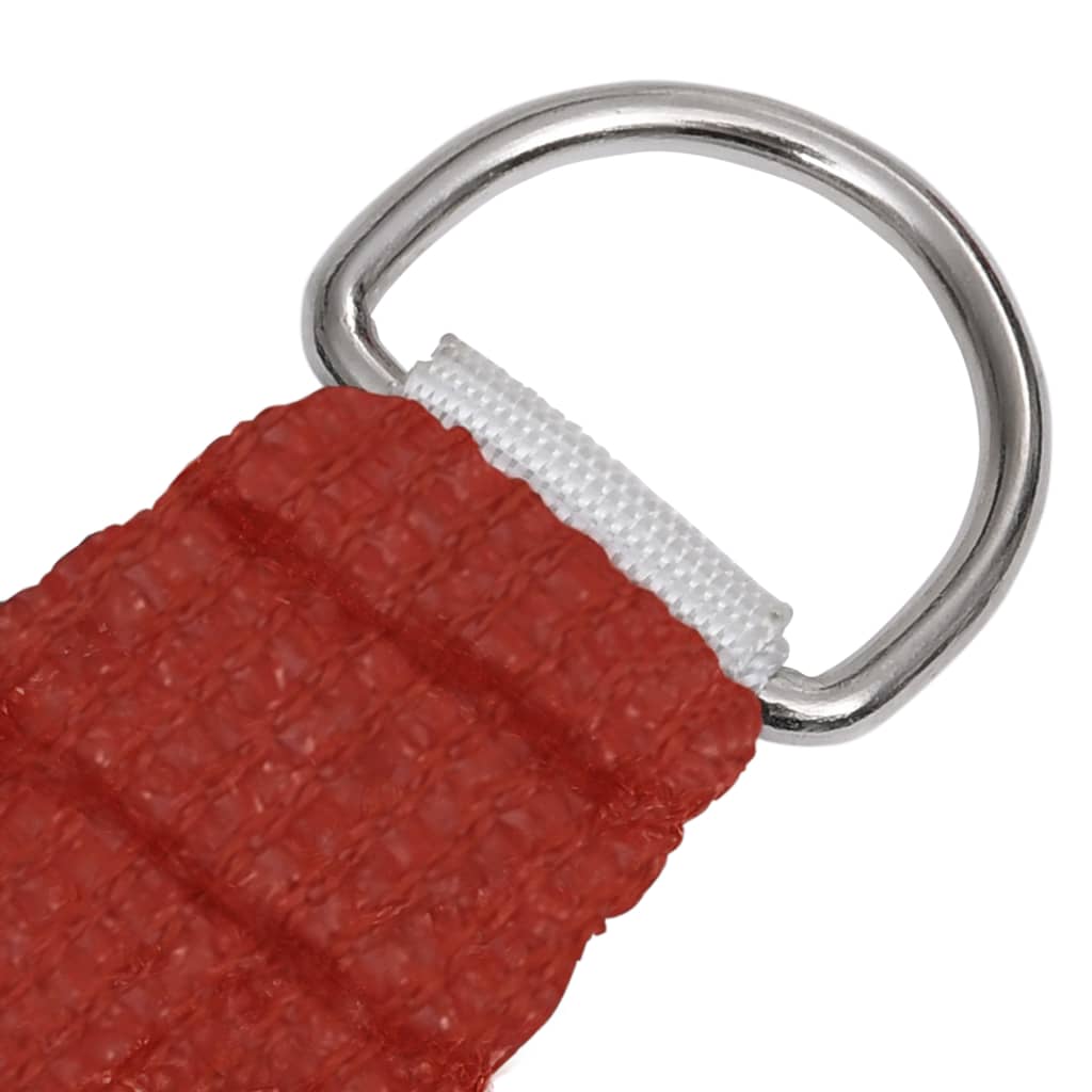 Vidaxl zonnezeil 160 g m² 3x4 m hdpe rood