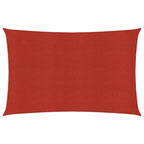 Vidaxl zonnezeil 160 g m² 3x4,5 m hdpe rood