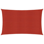 Vidaxl zonnezeil 160 g m² 3x5 m hdpe rood