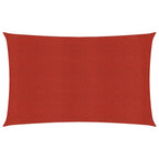 Vidaxl zonnezeil 160 g m² 3x6 m hdpe rood