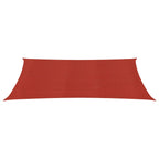 Vidaxl zonnezeil 160 g m² 3x6 m hdpe rood